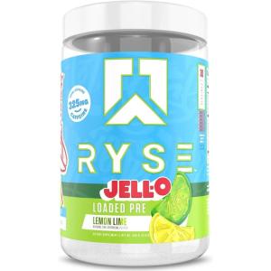 Ryse Loaded Pre Workout Powder – Freedom Rocks – Daily Pre-Workout for Men & Women with 325mg Caffeine, Beta Alanine, and Citrulline for Pump, Focus, and Energy – 30 Servings(Jell-O Lemon Lime)