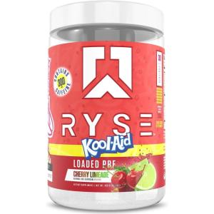 Ryse Loaded Pre Workout Powder – Freedom Rocks – Daily Pre-Workout for Men & Women with 325mg Caffeine, Beta Alanine, and Citrulline for Pump, Focus, and Energy – 30 Servings(Kool-Aid Cherry Limeade)