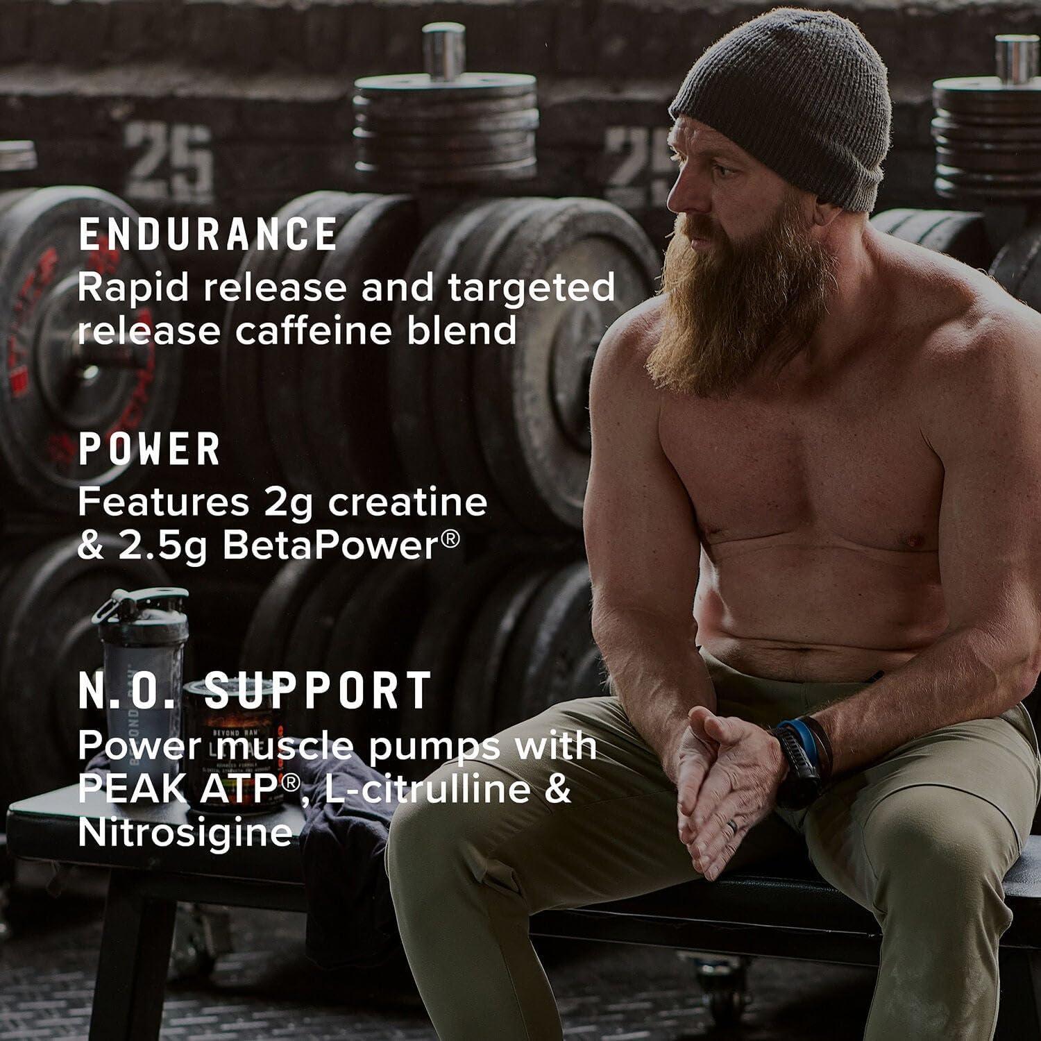 imageBeyond RAW LIT Advanced PreWorkout Formula Spicy Pineapple Marg for Energy Focus Endurance Pumps with 300mg Rapid amp Targeted Release Caffeine Creatine Betaine Beta Alanine Taurine 20 Svgs