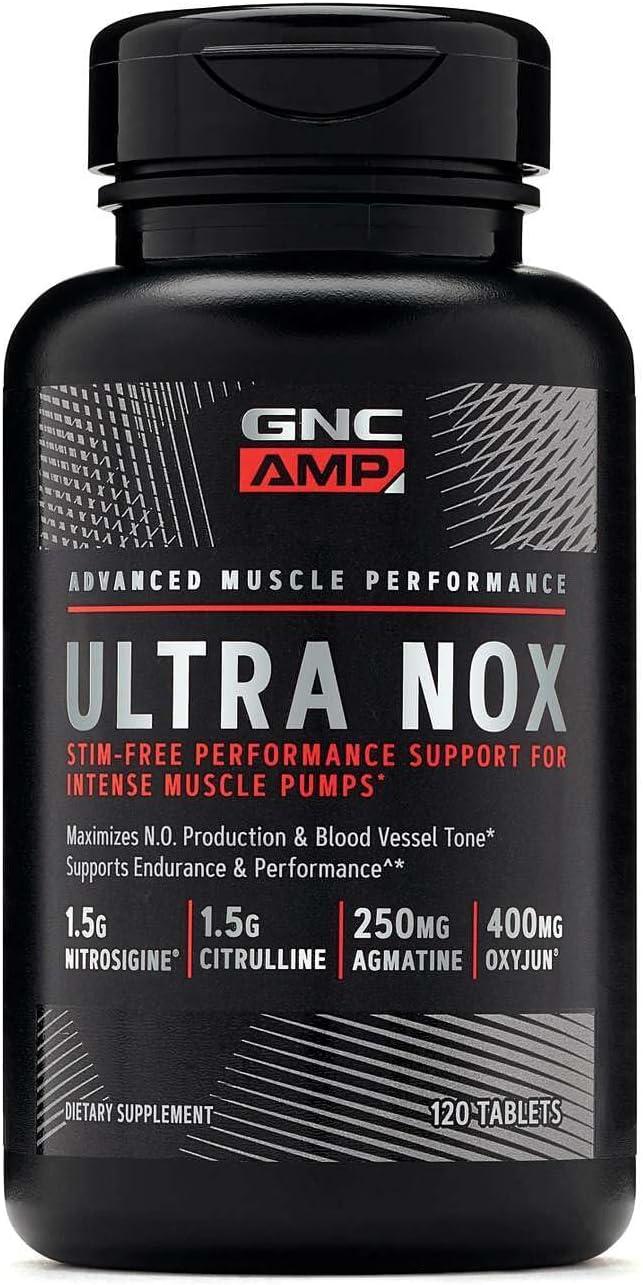 imageGNC AMP Ultra Nox Supports Endurance amp Performance StimFree 120 Count