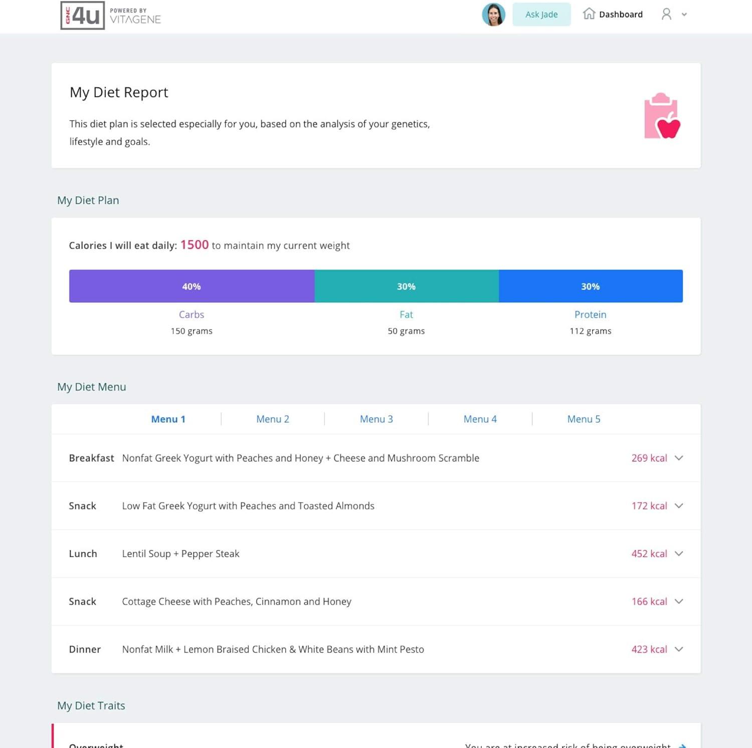 imageGNC4U DNA Kit Personalized Wellness