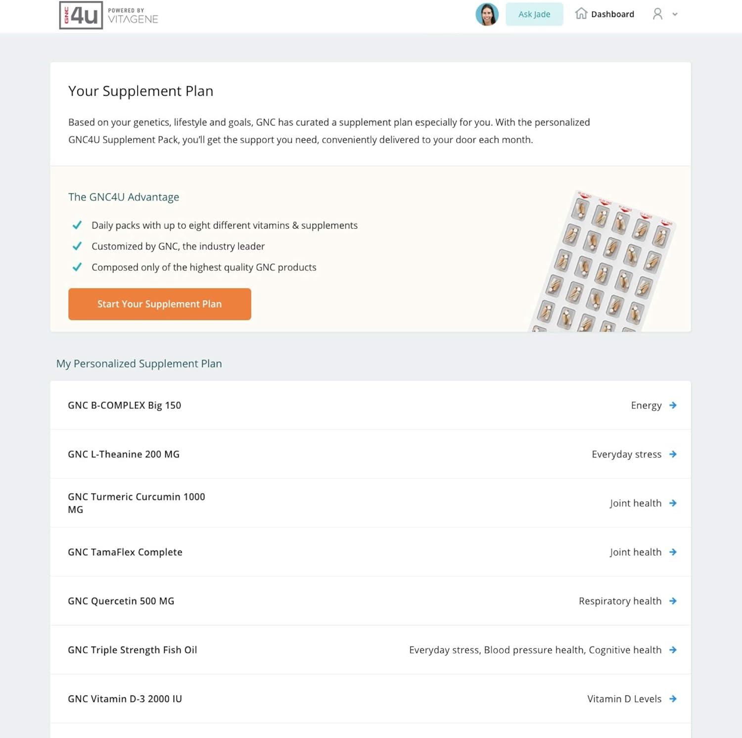 imageGNC4U DNA Kit Personalized Wellness