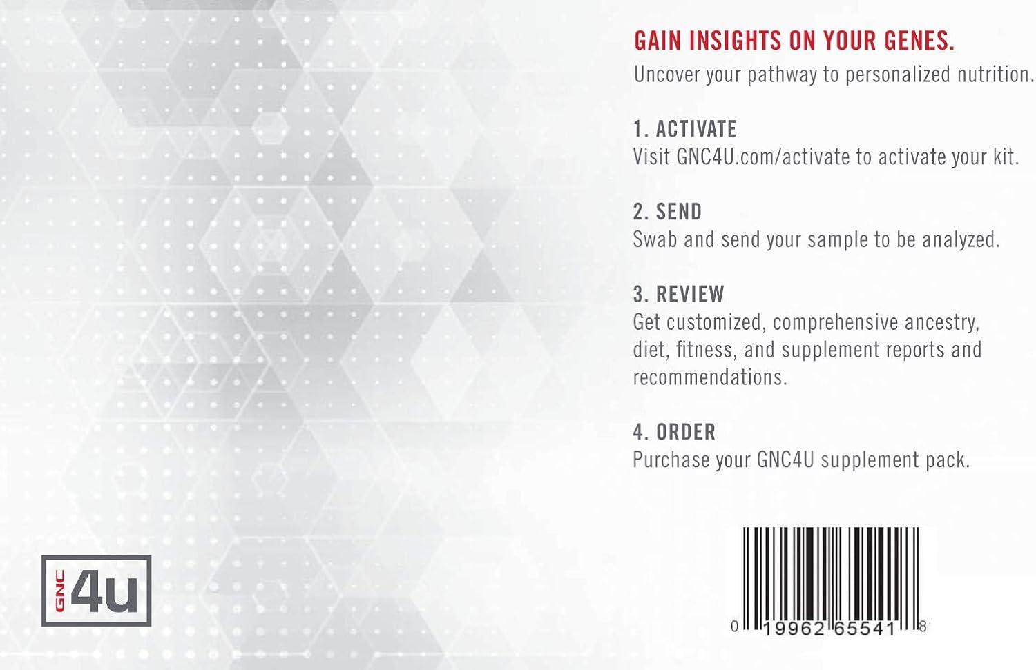 imageGNC4U DNA Kit Personalized Wellness