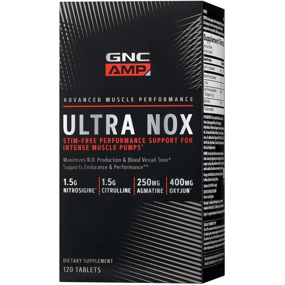 imageGNC AMP Ultra Nox Supports Endurance amp Performance StimFree 120 Count