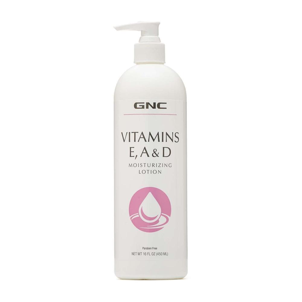 imageGNC Vitamins E A amp D Moisturizing Lotion 16oz Soothes Dry Chapped Skin
