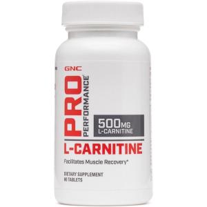 GNC Pro Performance L-Carnitine, 60 Tablets, Supports Muscle Recovery(60 Count (Pack of 1))