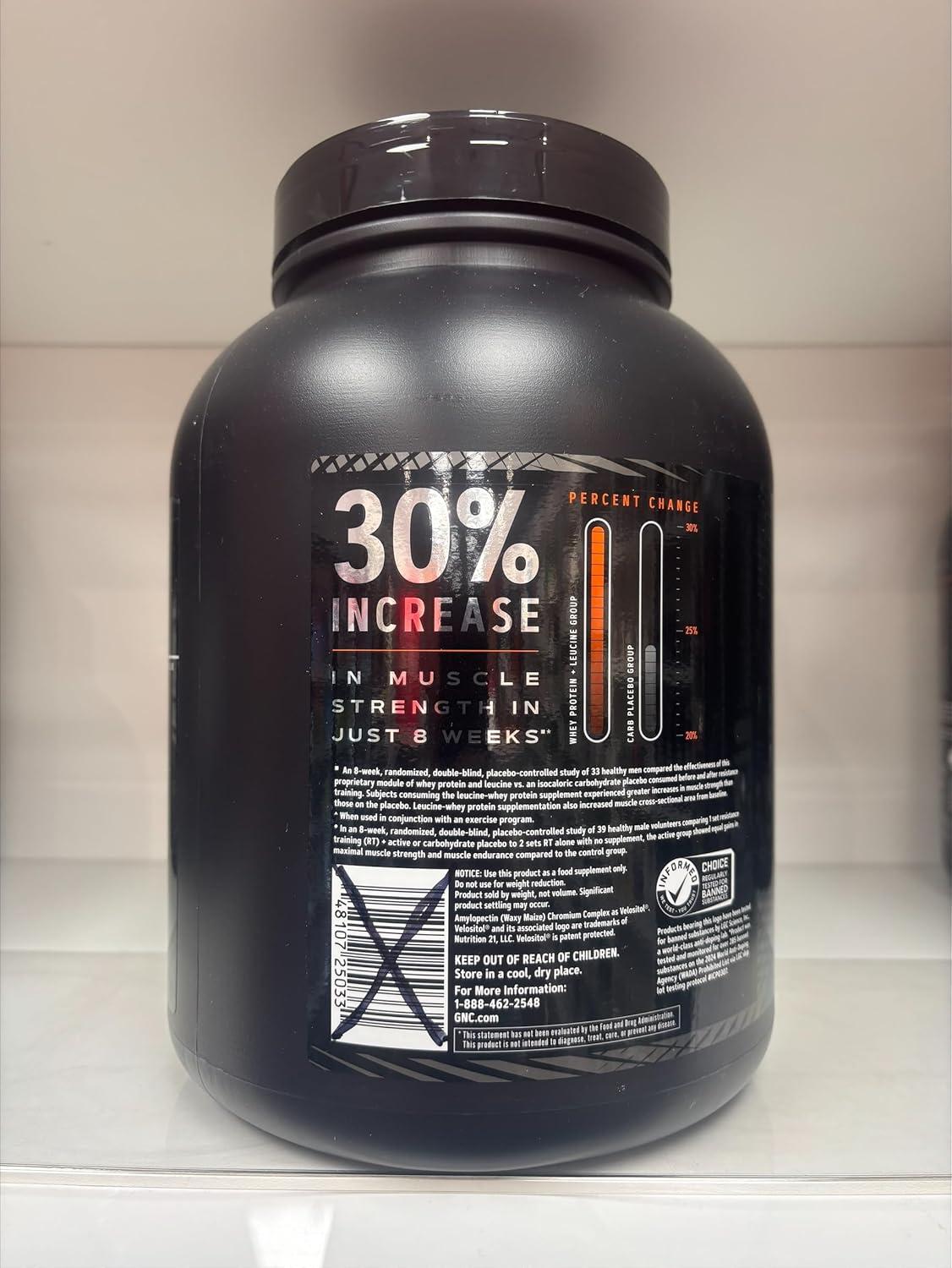 imageGNC AMP Wheybolic Clinically Proven Protein Powder 40g Whey Protein BCAA Leucine Increases Muscle Strength Muscle Building 3rd Party Tested Gluten Free Banana Milkshake 25 ServingsCoconut Caramel