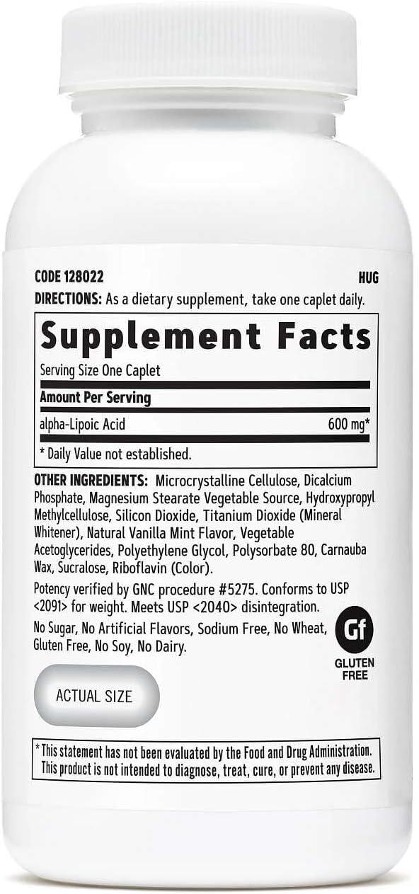 imageGNC AlphaLipoic Acid 600mg Supports Cell Energy Metabolism 60 CountV1