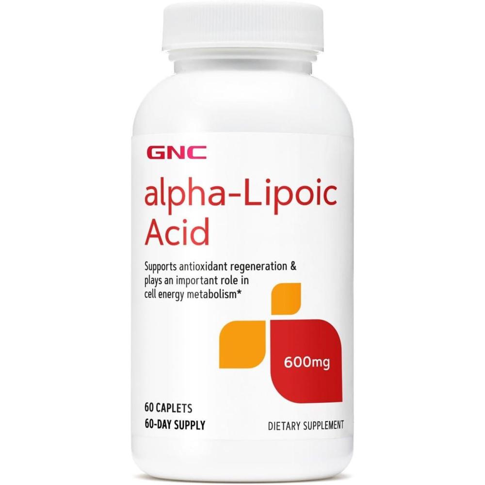 imageGNC AlphaLipoic Acid 600mg Supports Cell Energy Metabolism 60 CountV1