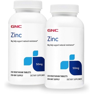 GNC Zinc 50mg | Supports Natural Resistance in Immune System | 500 Count | Supports Natural Resistance in Immune System