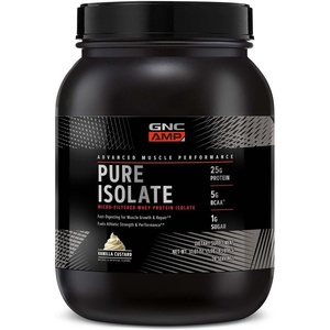 GNC AMP Pure Isolate Whey Protein – Chocolate Frosting (28 Servings)(Vanilla Custard)